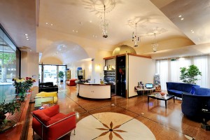 Hall dell'Hotel Miramare et De La Ville a Rimini